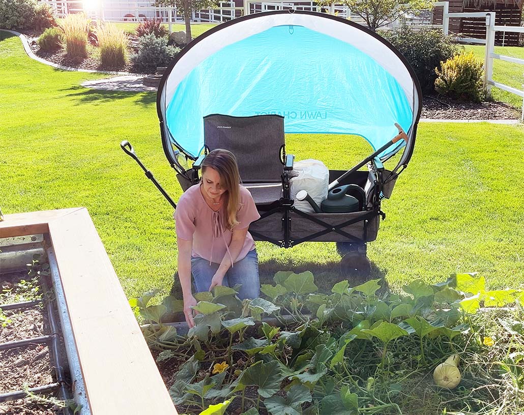 Lawn Chariot in use