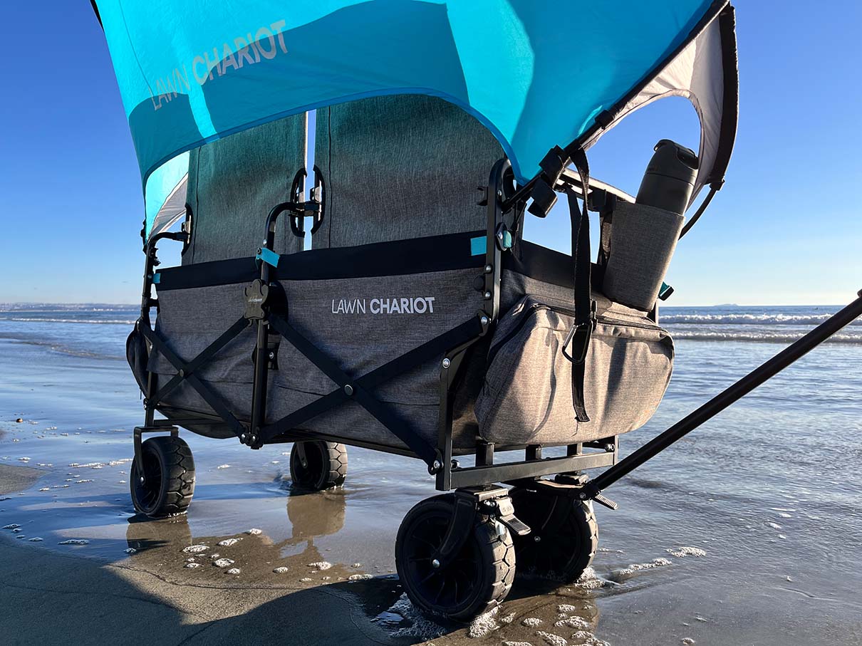 Lawn Chariot at the beach