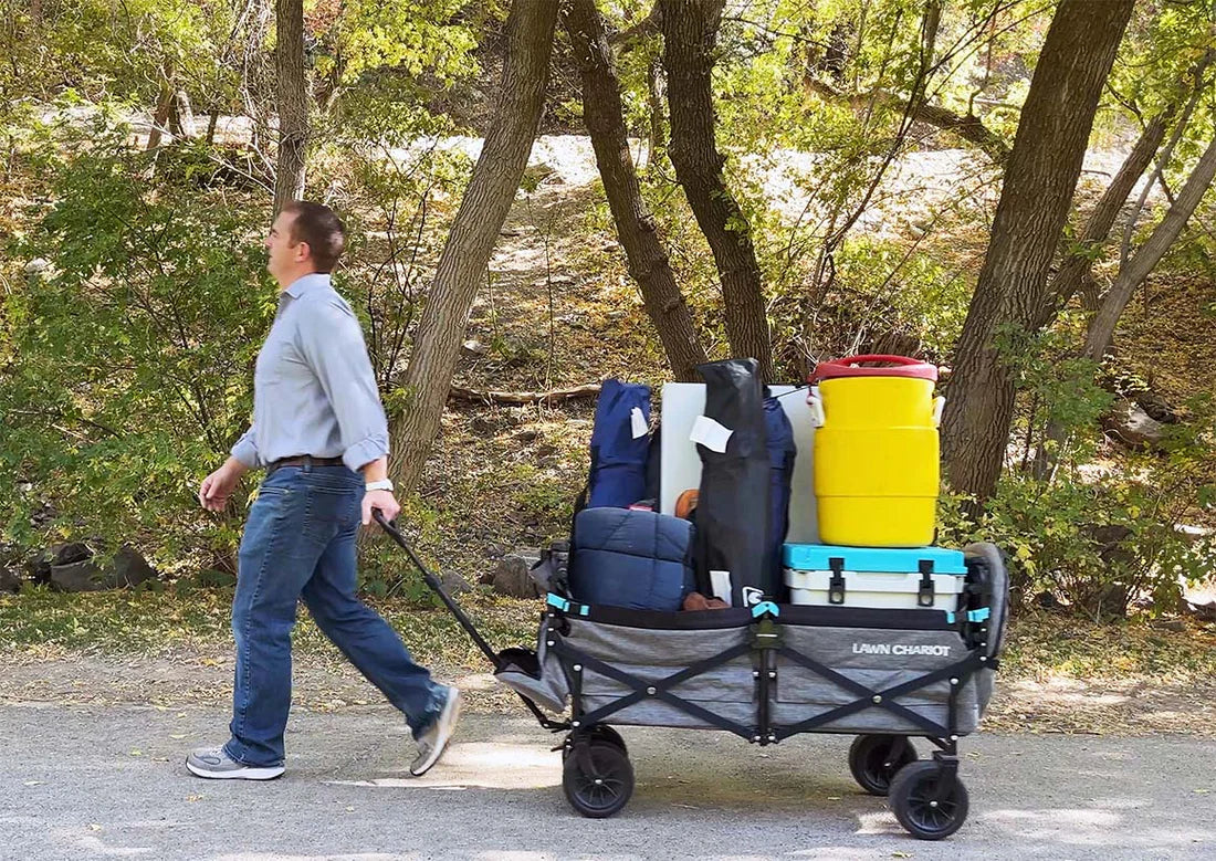 Lawn Chariot in use